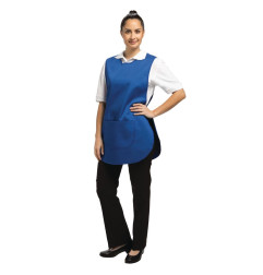 Tablier chasuble avec poche Whites bleu roi