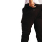 Pantalon homme slim stretch Cargo noir 42