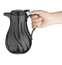 Pichet isotherme torsadé Olympia noir 0,5 L