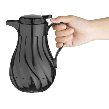 Pichet isotherme torsadé Olympia noir 0,5 L