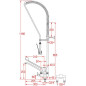 Douchette bi-trou grande cuisine (+323) Douchette bi-trou grande cuisine (+323)