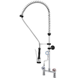Douchette bi-trou grande cuisine MONOLIGHT BI-MITIGEUR (poignées surélevées)