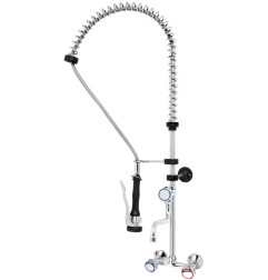 Douchette bi-trou grande cuisine MONOLIGHT (trous des robinets en mural, design)