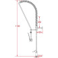 Douchette bi-trou grande cuisine MONOLIGHT BI-MITIGEUR (sans robinet, poignées surélevées) Douchette bi-trou grande cuisine MONOLIGHT BI-MITIGEUR (sans robinet, poignées surélevées)