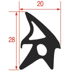 JOINT PORTE DE FOUR 2570 mm C9029-00