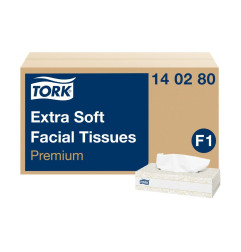 Boîtes rectangulaires de mouchoirs extra doux 2 plis Tork Premium 2 plis (30x100)