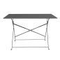 Table de terrasse pliable Bolero noire 1100 x 700mm