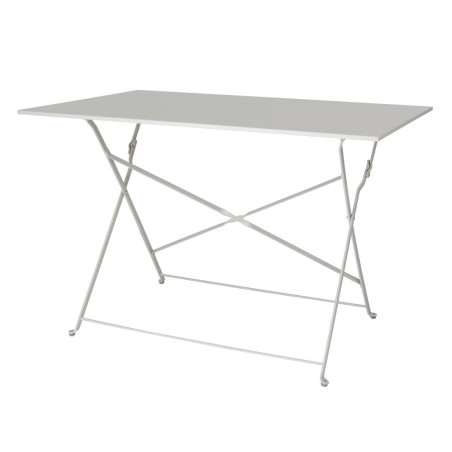 Table de terrasse pliable Bolero grise 1100 x 700mm