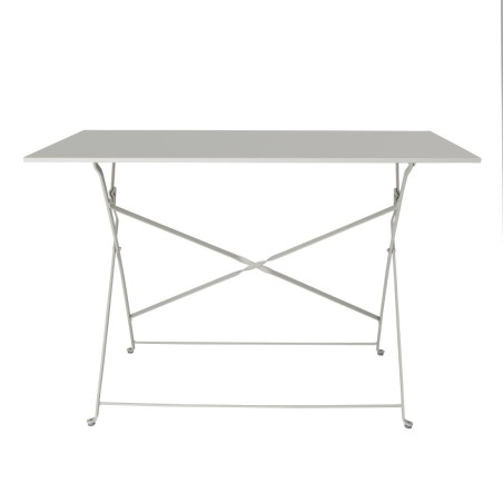 Table de terrasse pliable Bolero grise 1100 x 700mm