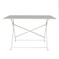 Table de terrasse pliable Bolero grise 1100 x 700mm