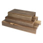 Rehausses en bois d'acacia FSC Olympia (lot de 3)