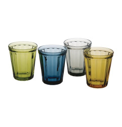 Gobelets à facettes Olympia Cabot verts 260 ml (lot de 6)