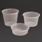 Pots à sauce micro-ondables en plastique Fiesta Recyclable 50ml (lot de 100)