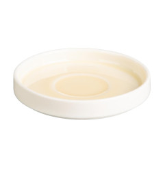 Soucoupes Olympia Fondant jaunes 115mm (lot de 6)