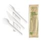 Set de couverts en papier compostables Vegware 4 en1