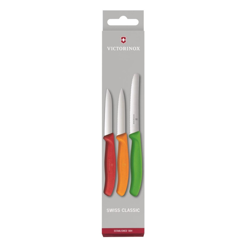  Lot de 3 couteaux d'office Victorinox 