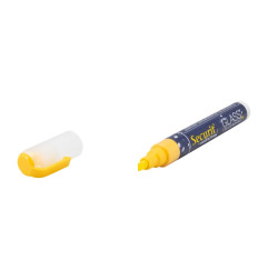 Marqueur craie waterproof Securit (verre+ ardoise) pointe 2-6mm jaune