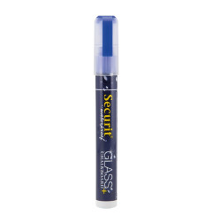 Marqueur craie waterproof Securit (verre+ ardoise) pointe 2-6mm bleu