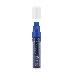 Marqueur craie waterproof Securit (verre+ ardoise) pointe 7-15mm bleu