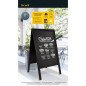 Grand panneau de trottoir Duplo Securit noir Grand panneau de trottoir Duplo Securit noir