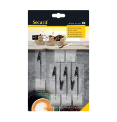 Porte-étiquettes en acrylique Securit (lot de 6)