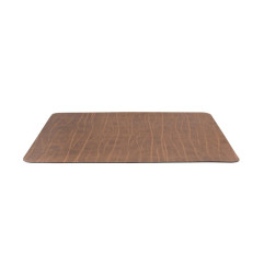 Set de table en cuir recyclé Securit Leather marron