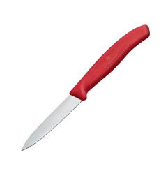 Couteau d'office pointu Victorinox 8cm rouge