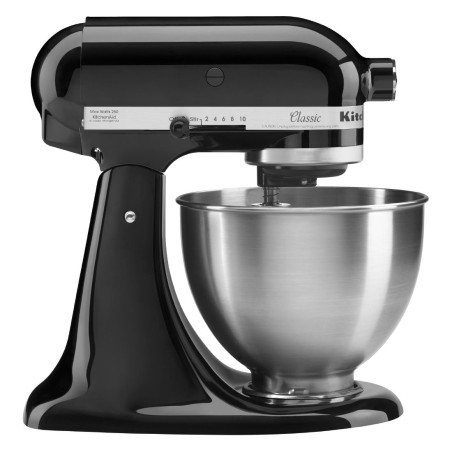 Batteur tête inclinable Classic KitchenAid 4,3L noir 5K45SSEOB