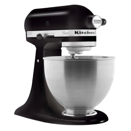 Batteur tête inclinable Classic KitchenAid 4,3L noir 5K45SSEOB