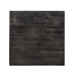 Plateau de table carré pré-percé vintage noir Bolero 700mm