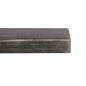 Plateau de table carré pré-percé vintage noir Bolero 700mm