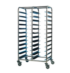 Chariot de débarrassage inox EAIS 24 niveaux