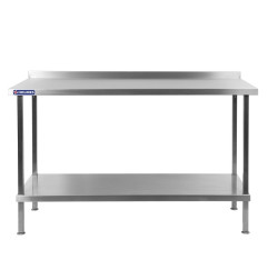 Table murale en acier inoxydable Holmes avec dosseret 1200 mm