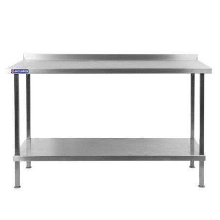 Table murale en acier inoxydable Holmes avec dosseret 1200 mm