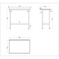 Table murale en acier inoxydable Holmes avec dosseret 1200 mm