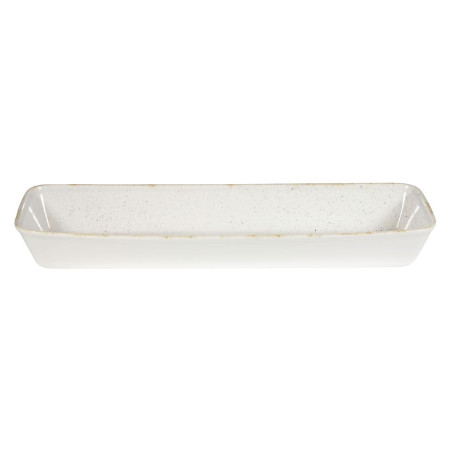 Plats à four rectangulaires Churchill Stonecast Hints blanc orge 160 x 530 mm (lot de 2)