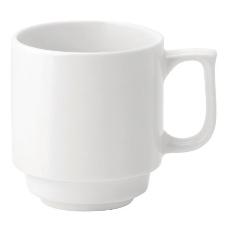 Mugs empilables Utopia Pure White 280 ml (lot de 36)