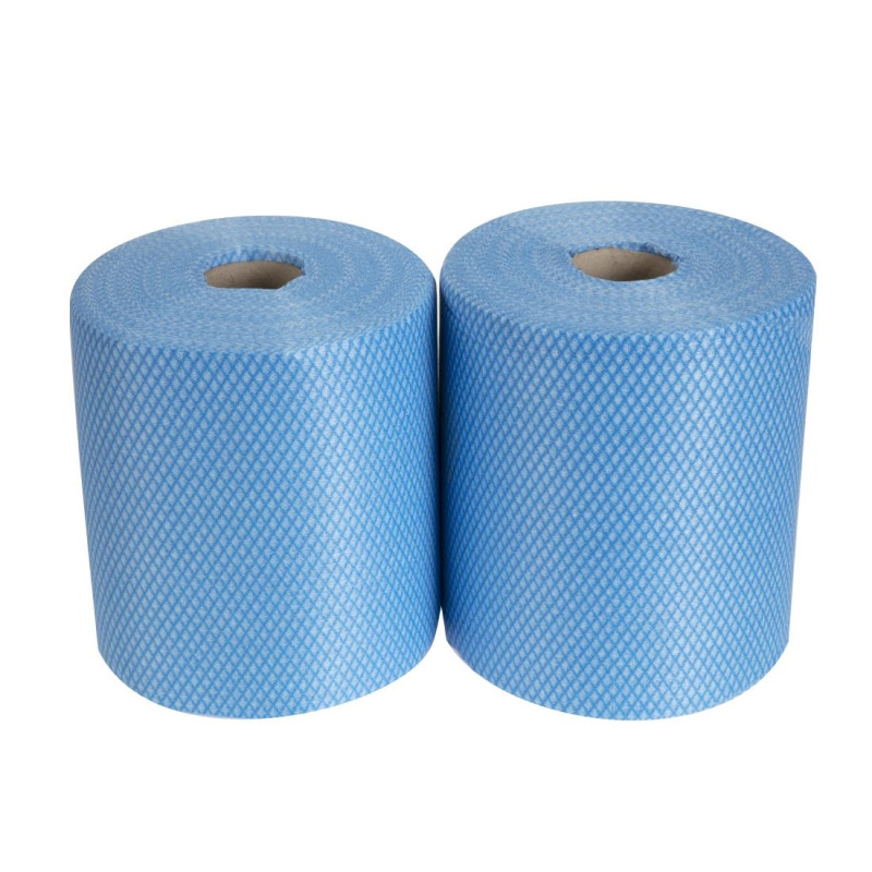 Rouleaux de chiffons de nettoyage antibactériens EcoTech Envirolite Super bleus (lot de 2 x 500) Rouleaux de chiffons de nettoyage antibactériens EcoTech Envirolite Super bleus (lot de 2 x 500)