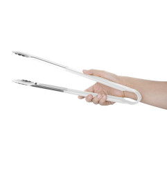 Pince de service blanche à code couleur Hygiplas 405 mm