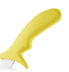 Roulette à pizza Hygiplas jaune 102 mm