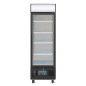 Vitrine réfrigérée positive avec caisson lumineux Polar Série G 368L noire