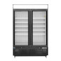 Vitrine réfrigérée négative avec caisson lumineux Polar Série G 920L noire