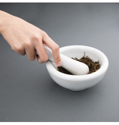 Pilon et mortier en porcelaine Vogue 150mm