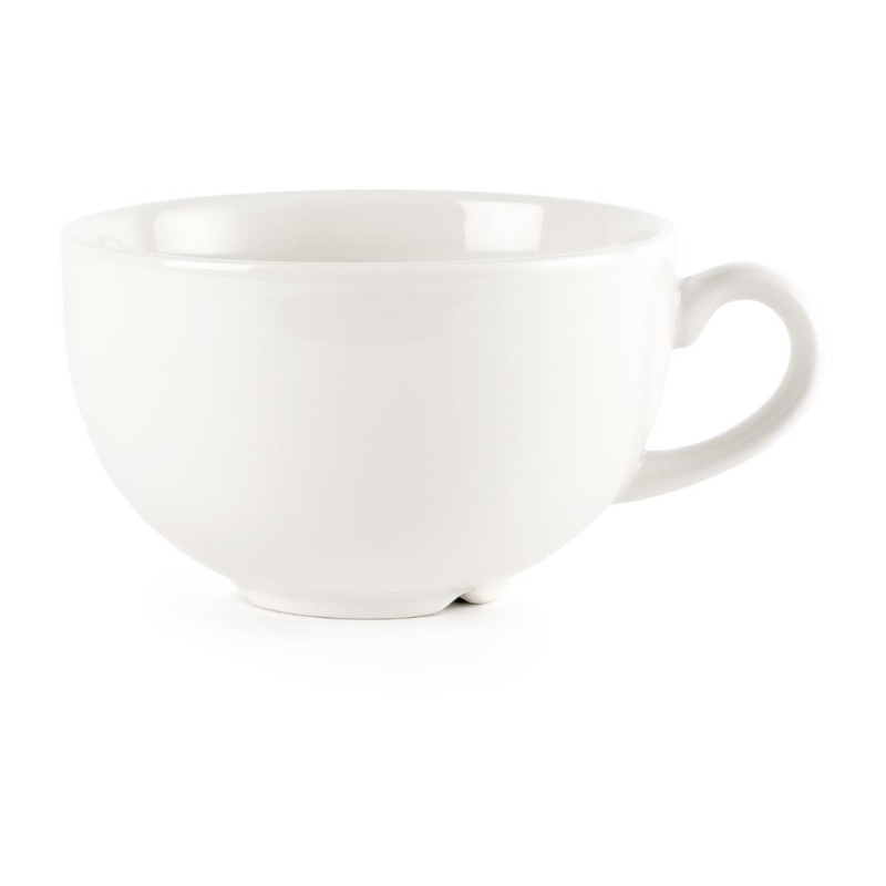 Tasses à cappuccino Churchill Plain Whiteware 340ml (Lot de 24)
