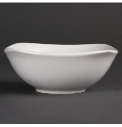 Bols carrés arrondis Olympia Whiteware 180 mm (lot de 12)