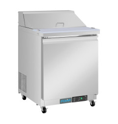 Comptoir de préparation réfrigéré positif 1 porte Polar Série U 154L