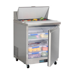 Comptoir de préparation réfrigéré positif 1 porte Polar Série U 154L
