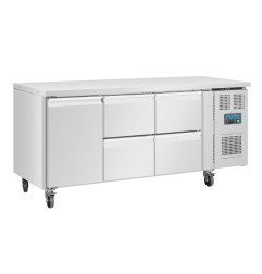 Table réfrigérée positive 1 porte 4 tiroirs Polar Série U 358L