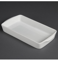 Plats à rôtir rectangulaires Olympia Whiteware 305 x 163 mm (lot de 6)