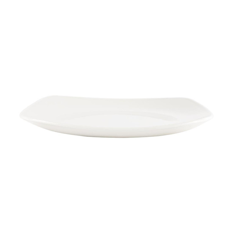 Assiettes blanches Churchill Plain Whiteware X squared 252mm (lot de 12) 